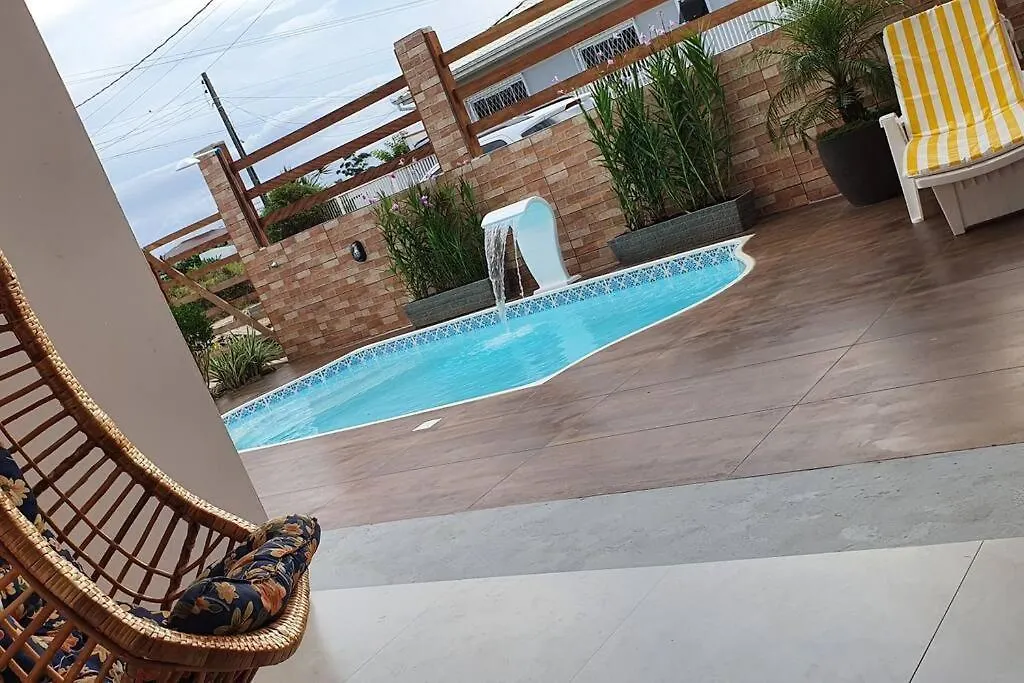 Dom wakacyjny Casa Na Praia Do Sonho Com Piscina E Jardim. Palhoça Brazylia
