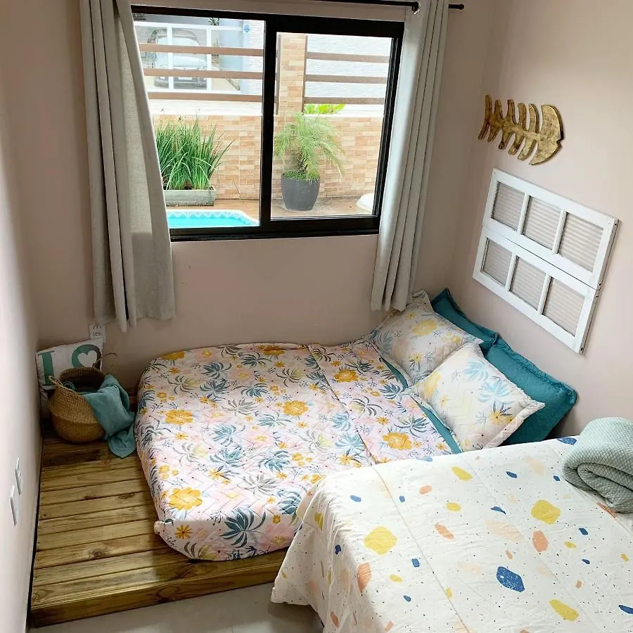Casa Na Praia Do Sonho Com Piscina E Jardim. Palhoça Dom wakacyjny